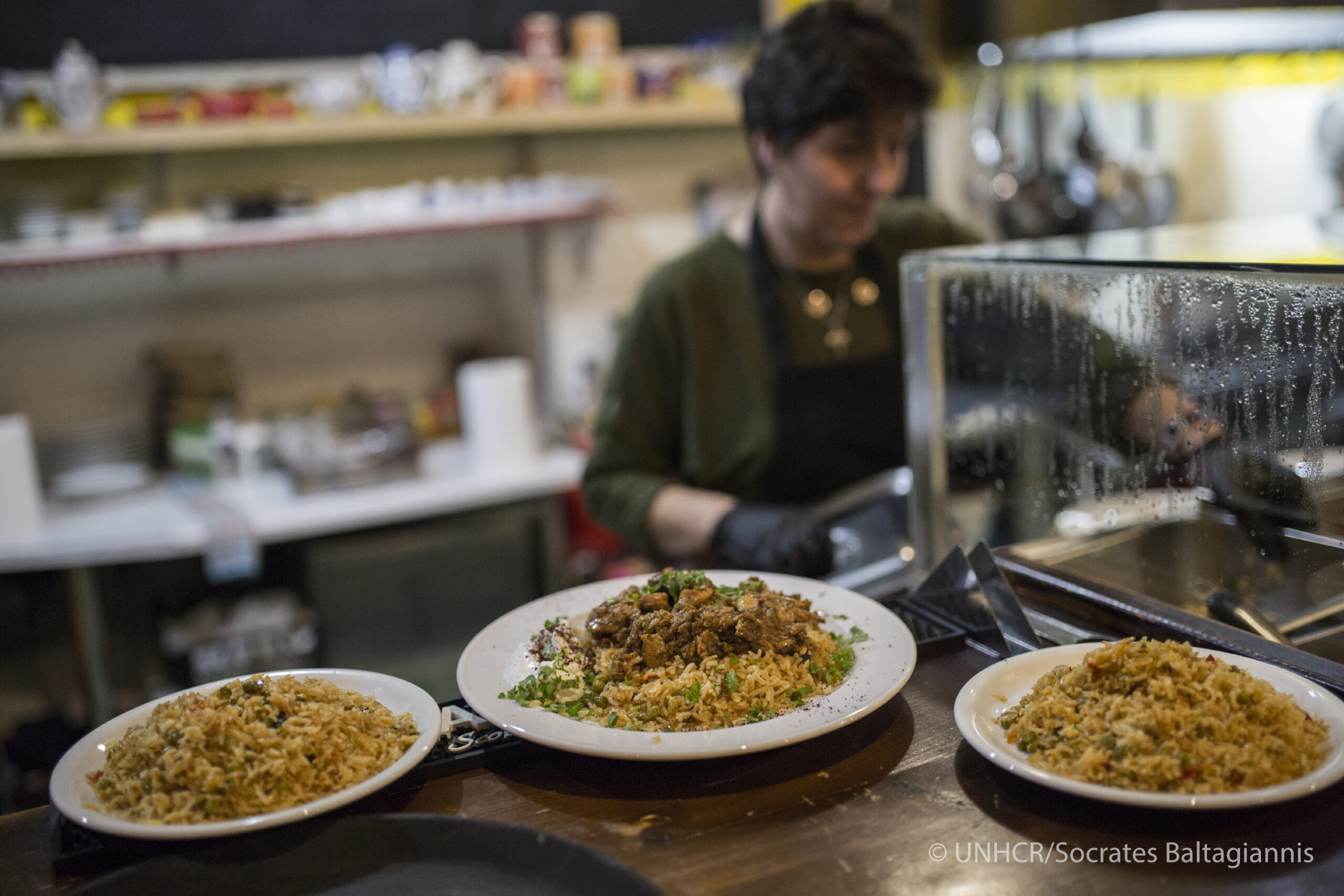 Greece. The island restaurant where refugees cook for locals