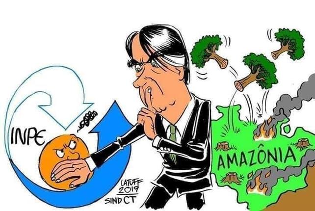 Το σκίτσο του Carlos Latuff για την καταστροφή του Αμαζονίου τα λέει όλα