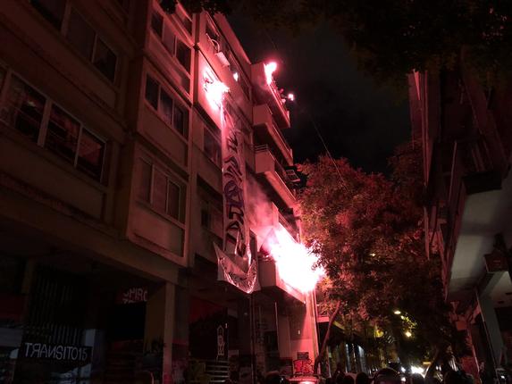 Παρέμβαση στην πρώην κατάληψη στην Σπύρου Τρικούπη από διαδηλωτές