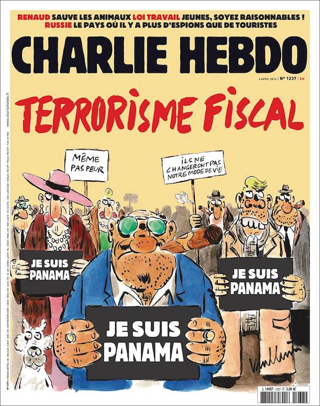 "Όλα τα λεφτά" το εξώφυλλο του Charlie Hebdo για τα Panama Papers