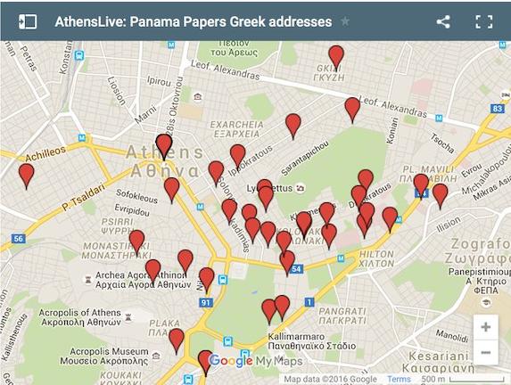 Ο χάρτης των ...Greek Papers αρχίζει και τελειώνει στο Κολωνάκι