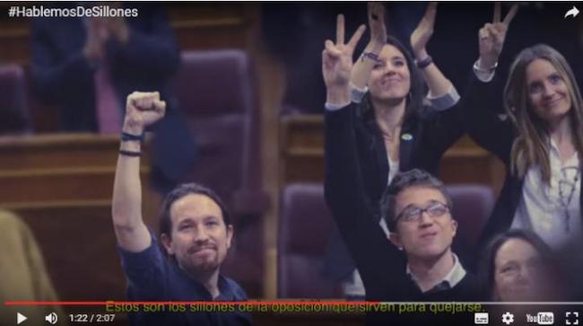 Το προεκλογικό βίντεο του Podemos για τις ...καρέκλες