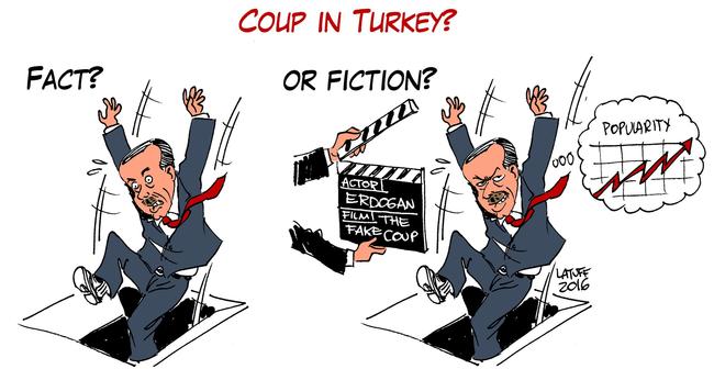 Το σκίτσο του Carlos Latuff για το πραξικόπημα στην Τουρκία