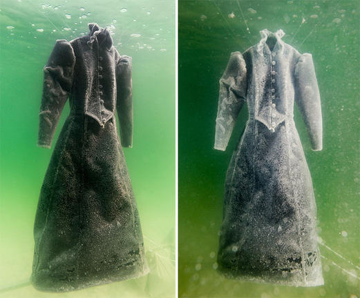 Βύθισε για 2 χρόνια ένα φόρεμα στη Νεκρά Θάλασσα. Δείτε πως είναι σήμερα (ΦΩΤΟ)