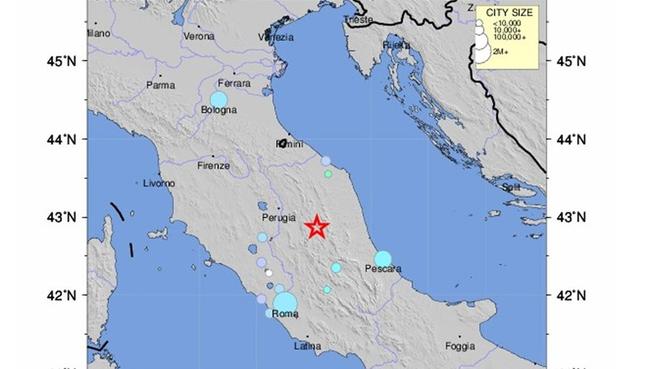 Πολύ ισχυρός σεισμός 6,4 Ρίχτερ στην κεντρική Ιταλία
