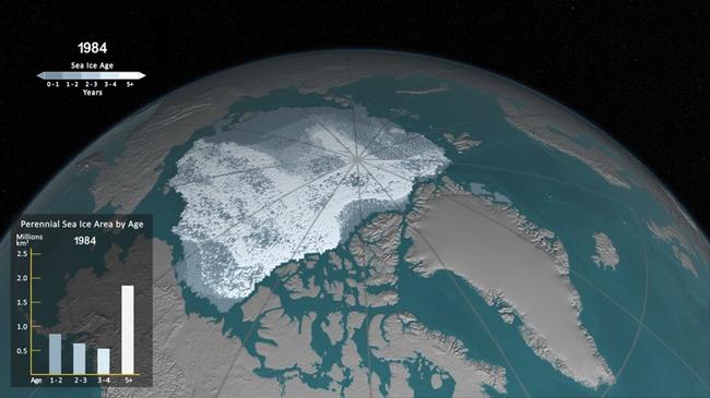Δείτε την ραγδαία συρρίκνωση των πάγων της Αρκτικής σε ένα ΒΙΝΤΕΟ από την ΝΑSA