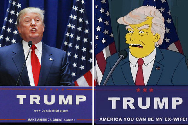 Όταν οι Simpsons προέβλεπαν Τραμπ! [ΒΙΝΤΕΟ]