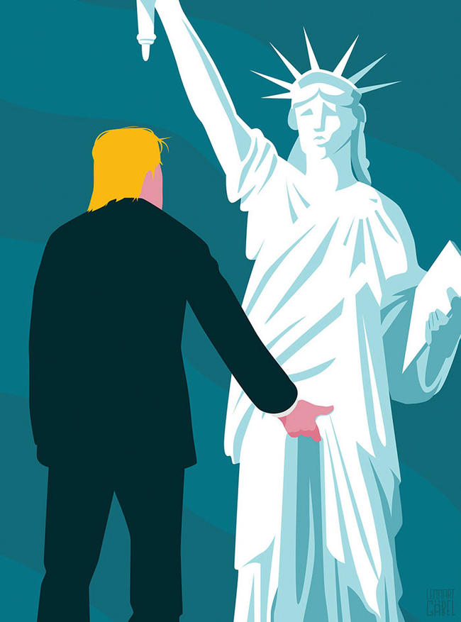 Αυτά τα σκίτσα για τον Ντόναλντ Τραμπ μιλούν από μόνα τους
