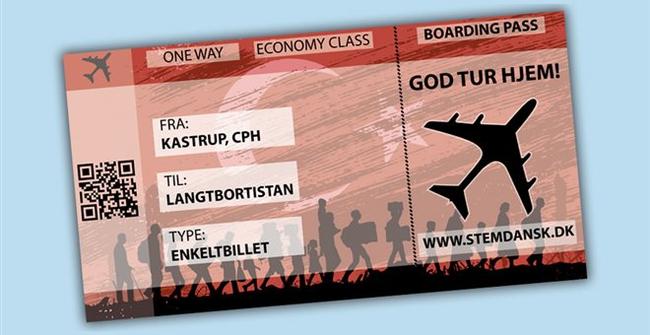 Εισιτήριο χωρίς επιστροφή, μοιράζουν ακροδεξιοί Δανοί σε μετανάστες