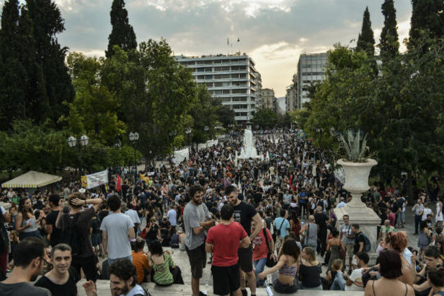 Γέμισε η πλατεία Συντάγματος από ανθρώπους που διαδήλωσαν υπέρ της Ηριάννας
