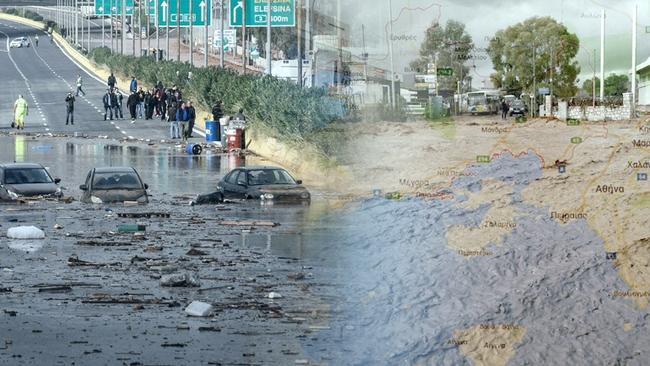 Οι 9 περιοχές υψηλού κινδύνου για πλημμύρες στην Αττική