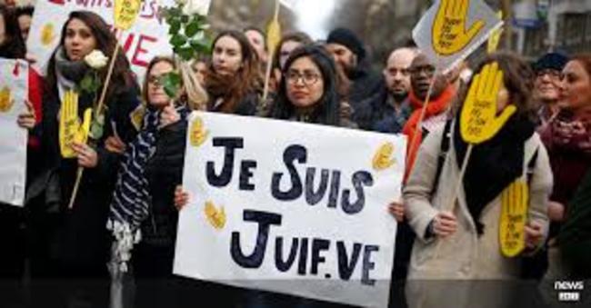 "Λευκή πορεία" στο Παρίσι κατά του αντισημιτισμού