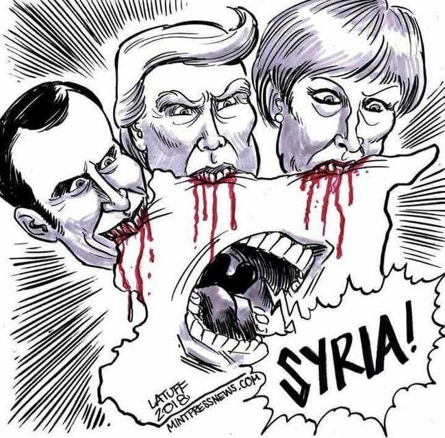 Το σκίτσο του Carlos Latuff για τη Συρία τα λέει όλα