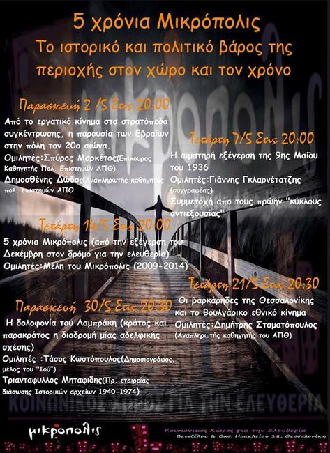 Εκδηλώσεις για τα 5 χρόνια του Μικρόπολις στη Θεσσαλονίκη