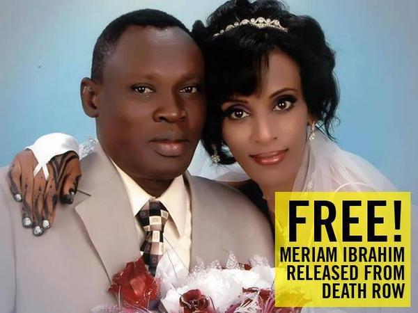 Επιτέλους ελεύθερη η 27χρονη Meriam Ibrahim που είχε καταδικαστεί σε θάνατο!