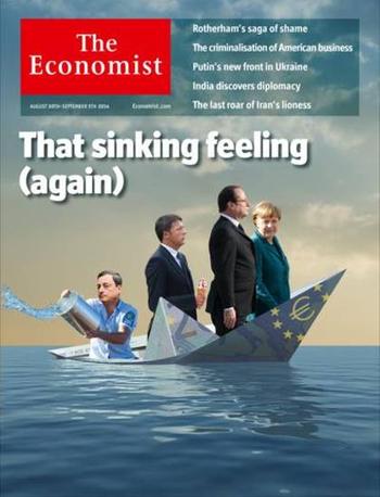 Economist: Η αίσθηση του ναυαγίου ξανά στην Ευρωζώνη. Βυθίζεται!