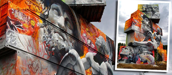 Οι θεοί του Ολύμπου έγιναν γκράφιτι στο Βέλγιο