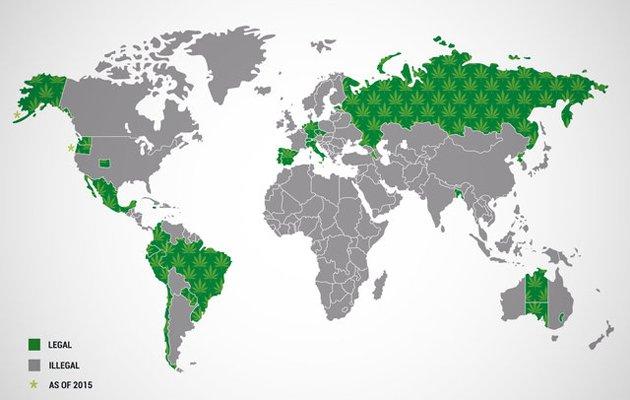 Ο χάρτης της μαριχουάνα: Σε ποιες χώρες επιτρέπεται, σε ποιες όχι και σε ποιες δεν υπάρχουν νόμοι