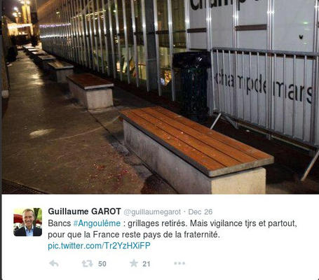 Απανθρωπιά στη Γαλλία: Κλουβιά στα παγκάκια για να μην κοιμούνται οι άστεγοι