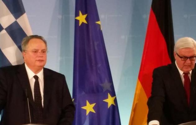 Το θέμα των αποζημιώσεων έθεσε ο υπουργός Εξωτερικών Νίκος Κοτζιάς απόψε στο Βερολίνο στον Γερμανό ομόλογο του Φρανκ-Βάλτερ Στάινμαγερ