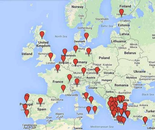 Καλέσματα αλληλεγγύης στην Ελλάδα σε 28 πόλεις του κόσμου (χάρτης)