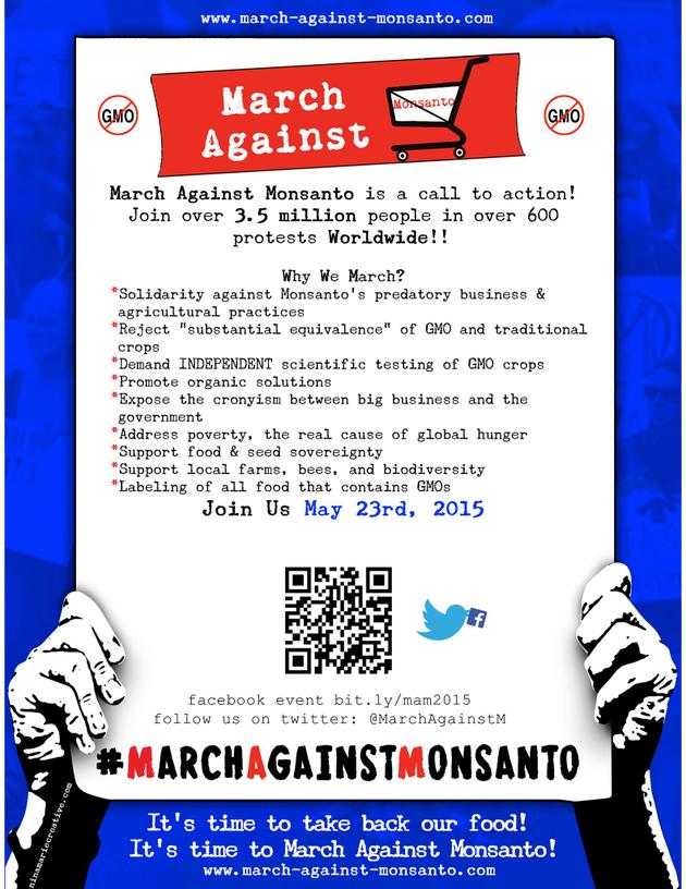 Παγκόσμια κινητοποίηση ενάντια στη Monsanto