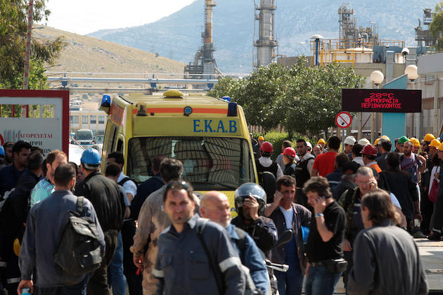 Πέθανε ένας από τους τραυματίες της έκρηξης στα Ελληνικά Πετρέλαια