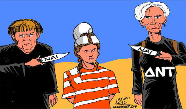 Το σκίτσο του Carlos Latuff για το δημοψήφισμα