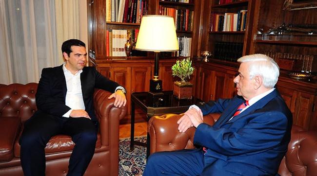 Στον Πρόεδρο της Δημοκρατίας ο Αλέξης Τσίπρας