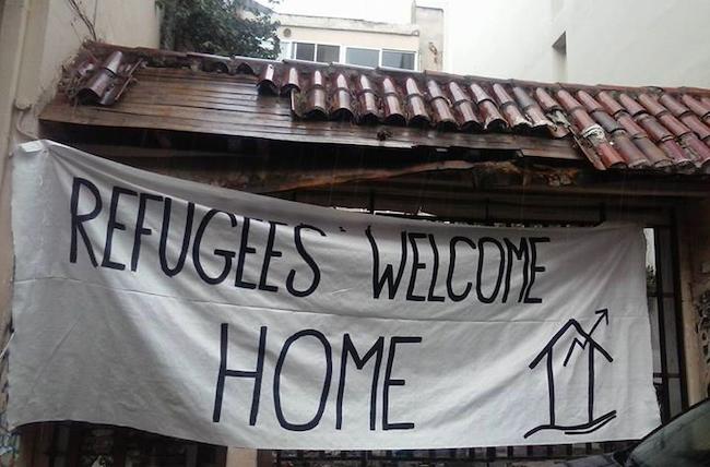 Αντιεξουσιαστική Κίνηση Αθήνας: Κατάληψη στέγης για τους πρόσφυγες