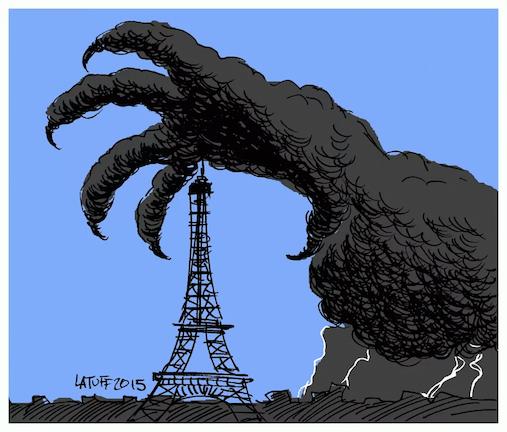 Το συγκλονιστικό σκίτσο του Carlos Latuff για τις αιματηρές επιθέσεις στο Παρίσι