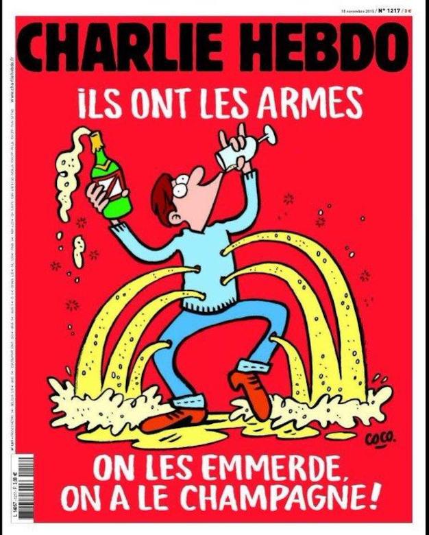 Το μήνυμα του Charlie Hebdo στους τζιχαντιστές: «Έχουν όπλα, έχουμε σαμπάνια»