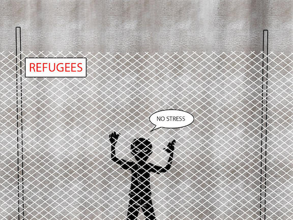 Τα σκίτσα ενός πρόσφυγα (ΕΙΚΟΝΕΣ)