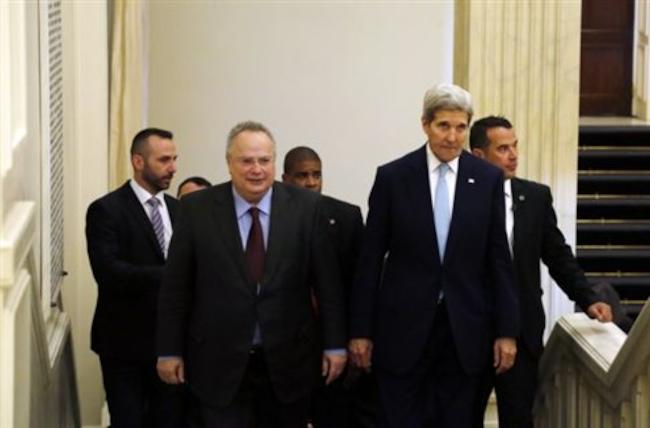 Στην Αθήνα ο Τζον Κέρι: «Οι ΗΠΑ θα κάνουν ότι μπορούν για να βοηθήσουν την Ελλάδα, οικονομικά και στο θέμα των προσφύγων» (BINTEO)