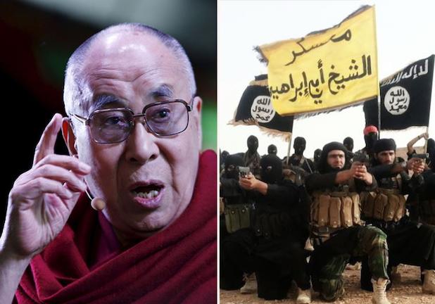 Η... ακατανόητη σε εμάς συμβουλή του Δαλάι Λάμα: Ο μόνος τρόπος για να ηττηθεί ο ISIS είναι να ανοίξουμε διάλογο μαζί του!