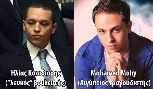 ΦΩΤΟ: Κασιδιάρης: λευκός βουλευτής...