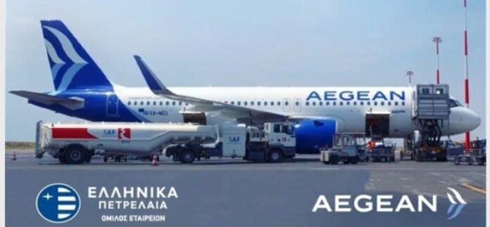 Πτήσεις με βιώσιμα αεροπορικά καύσιμα και από το αεροδρόμιο της Αθήνας, από την AEGEAN και τα ΕΛΛΗΝΙΚΑ ΠΕΤΡΕΛΑΙΑ